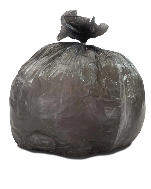 20-30 Gallon .65 Mil Regular Duty Black LLDPE Trash Bags 30x36