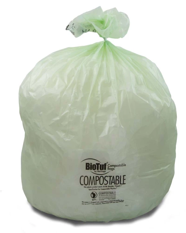 Biodegradable Compostable Eco Garbage Dustbin Trash Bags Wholesale  Manufacturer