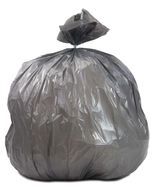 33 Gallon Gray 33 x 39 Heavy Duty Trash Bags