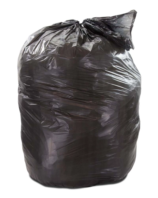 55 Gallon Black Trash Bags, 1.5 Mil, 36x58