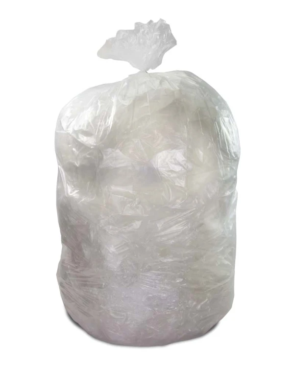 55 Gallon Clear 36 x 58 Regular Duty Trash Bags