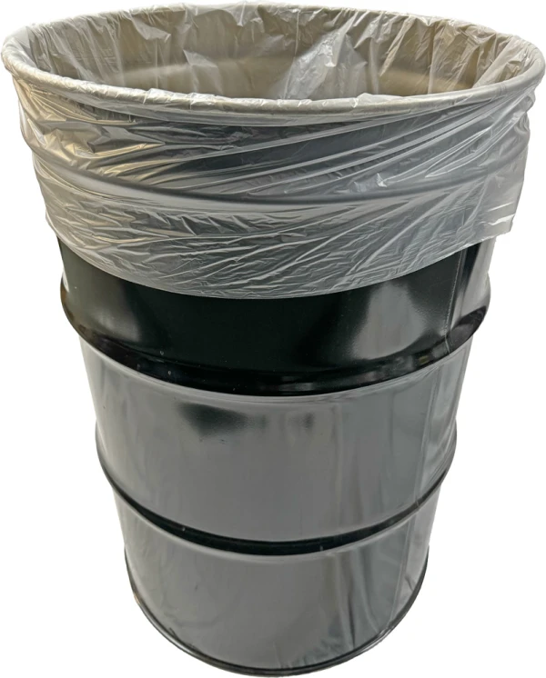 55 Gallon Natural High Density Garbage Can Liners 36" x 60"