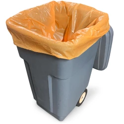 56 Orange Gallon Heavy Duty Trash Bags 2 Mil
