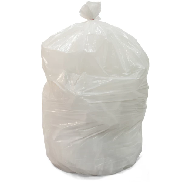 Heavy-Duty Trash Bags, 13 gal, 0.9 mil, 24.5 x 27.38, White, 50