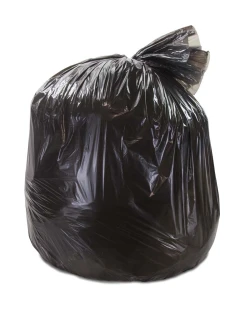 60 Gallon 38" x 58" Black Regular Duty Trash Bags