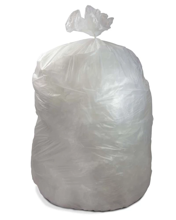 38 x 60 Clear Trash Bags (200 Bags) (14 Micron)