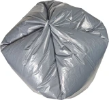 Star Sealed Bottom of 60 Gallon Gray Heavy Duty Garbage Bags 38 x 58