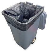 60 Gallon Black Repro Garbage Bags 38 x 58