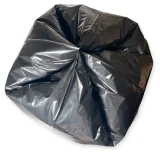 Star Sealed Bottom 60 Gallon Black Repro Garbage Bags 38 x 58