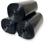 60 Gallon Black Repro Garbage Bags 38 x 58 Perforation