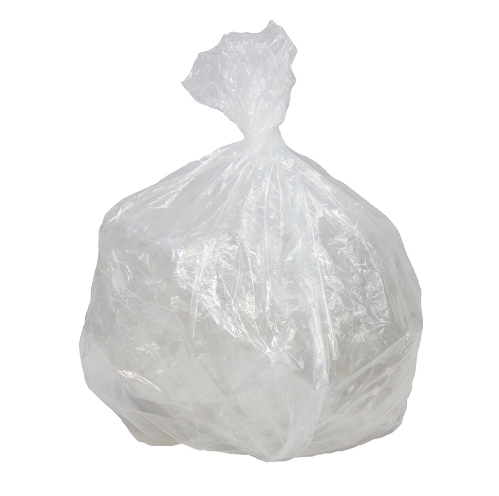 33 Gallon Clear Regular Duty Trash Bags 0 65 Mil