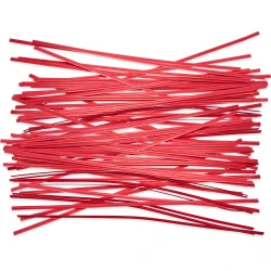 10" Red Paper Twist Ties
