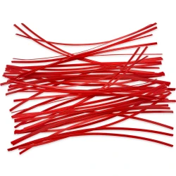 10" Red Plastic Twist Ties - 1000/Pack