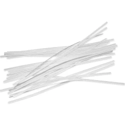 10" White Paper Twist Ties