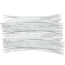 10" White Plastic Twist Ties