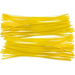 10" Yellow Plastic Twist Ties