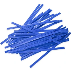 4" Blue Paper Twist Ties