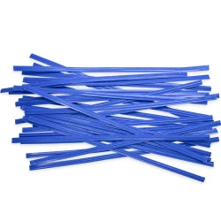 6" Blue Paper Twist Ties