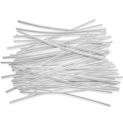 6" White Plastic Twist Ties