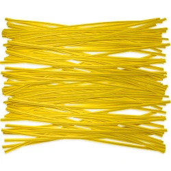 8" Yellow Plastic Twist Ties