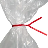 8 in Red Paper Twist Ties