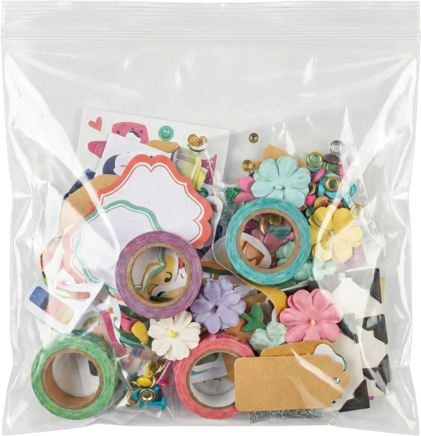 7x7 2 Mil ClearZip Locking Bags