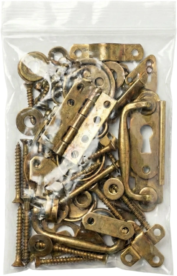 2 x 6 4 Mil ClearZip Locking Bags with Brass Hardware