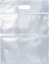 One Gallon Clear Plastic Zipper Locking Bags with Handle 12 x 12 3 Mil