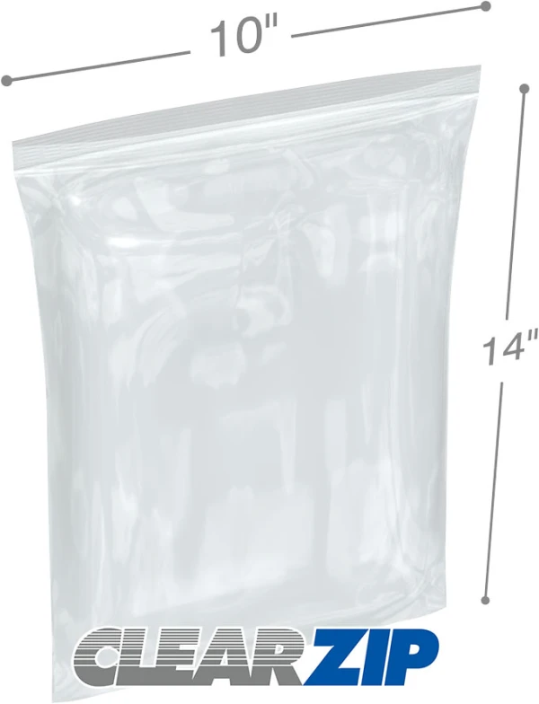 10 x 14 .006 Clearzip Lock Bags
