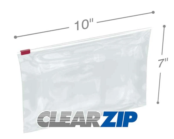 10x7 3 Mil Slider Lock Zip Bags