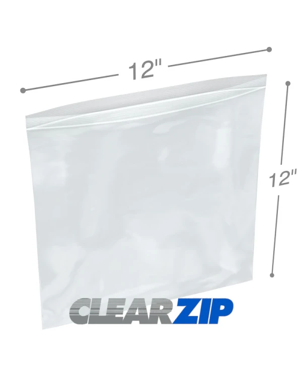 12 x 12 Clearzip&reg; Lock Top 2 Mil Bags
