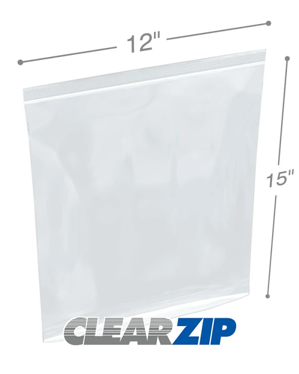 12 x 15 Tamper Evident Reclosable Bags
