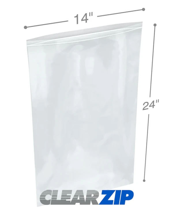 14x24 Clearzip&reg; Lock Top 4 Mil Bags