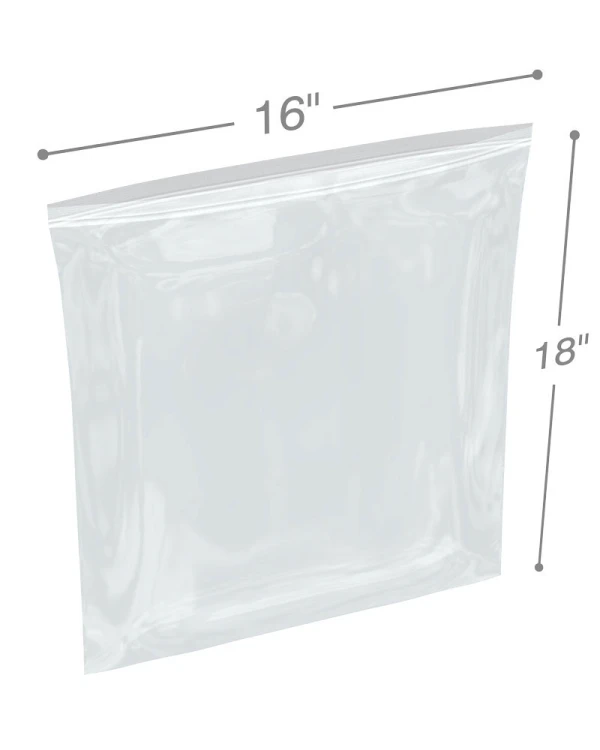 16 x 18 Clearzip Locking Top Bags 2 Mil