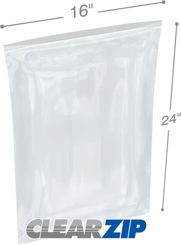 16 x 24 .006 Clearzip Lock Bags