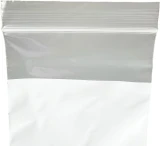 4 x 6 Clearzip Locking Top Bags with White Block 2 Mil Offset Lip and Ziplock