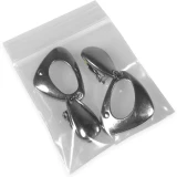 2 x 2 2 Mil Clearzip Lock Top Bag Application Shot of Pair of Earrings in Bag