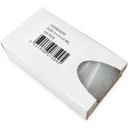 2" x 3" 2 Mil Clearzip Zip Locking Bags w/ Dispenser Box
