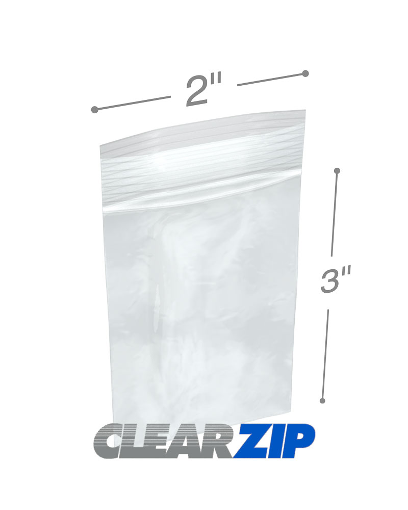 Reclosable Clear Zipper Poly Bag - 2 x 3 & (100 Bags) 4Mil Clear Plastic  Zip Bag Mini Baggies Jewelry, Bakery, Treats, Party Favors - Walmart.com
