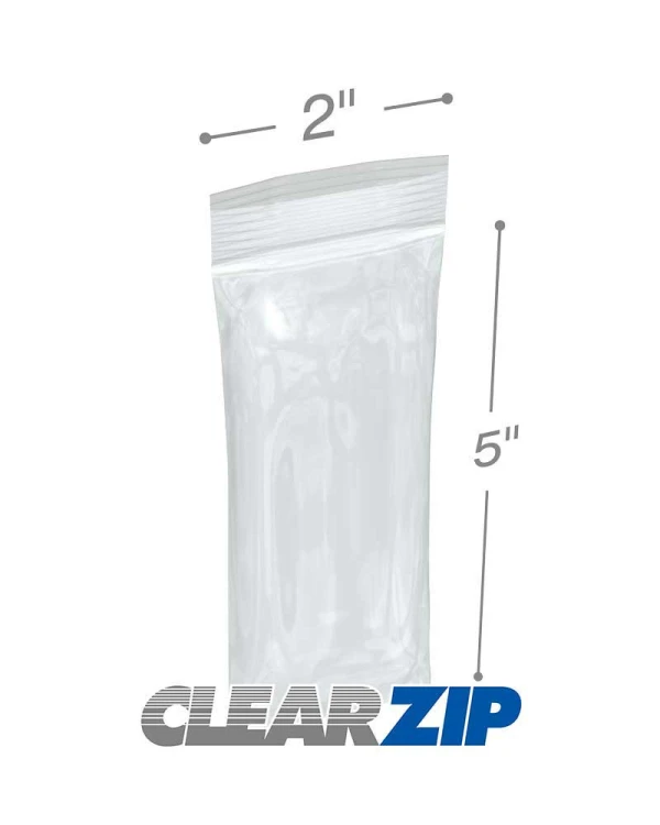 2 x 5 2 Mil Ziplock Bags