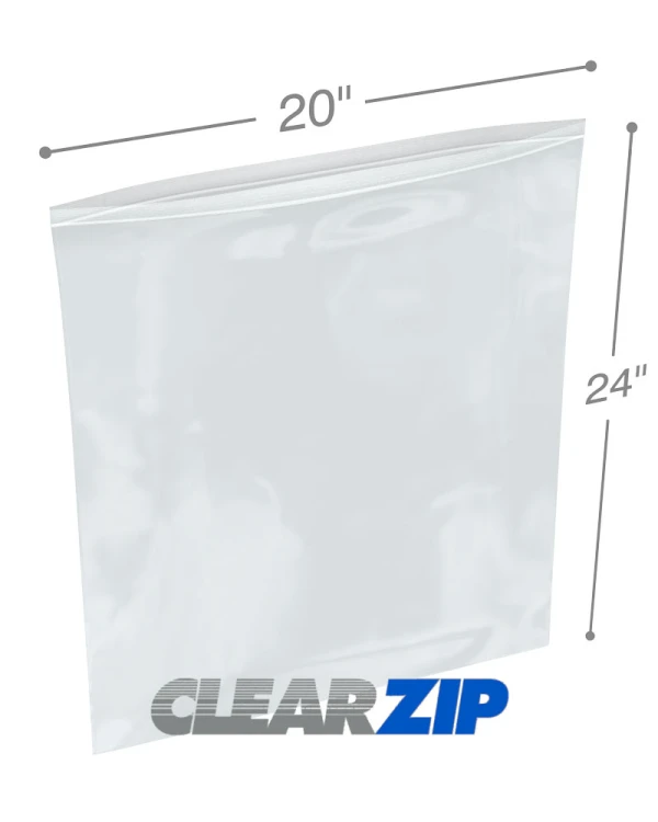 20x24 Clearzip® Lock Top 4 Mil Bags