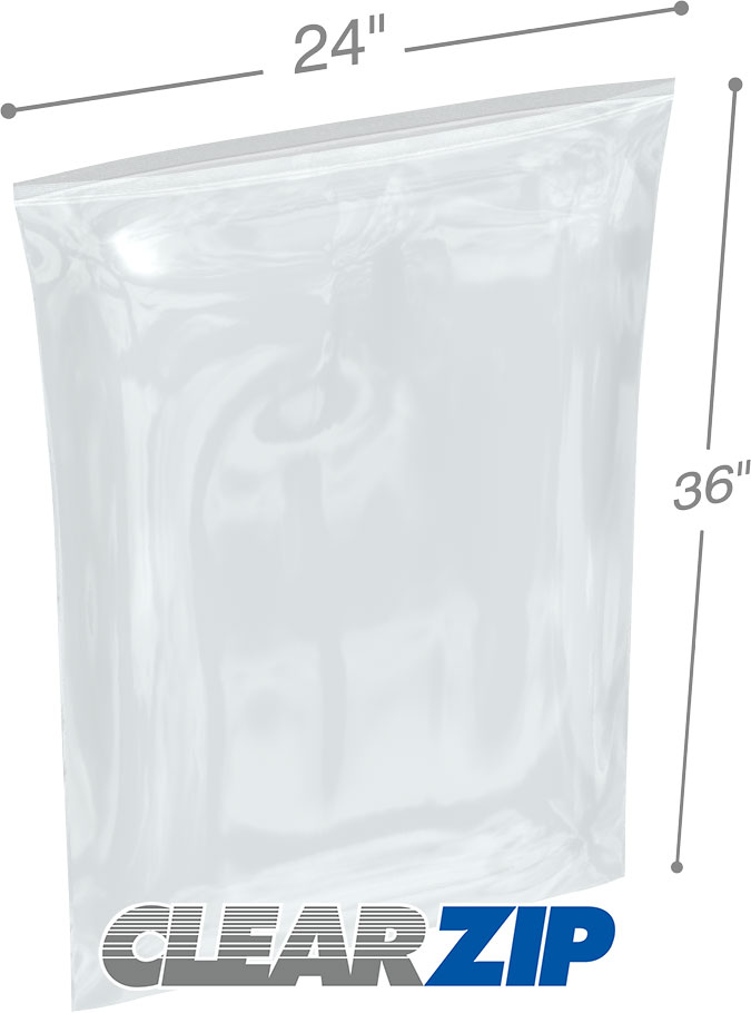 100 Pack 6 X 9 Resealable 4Mil Heavy Duty Plastic Big Clear Poly