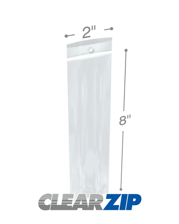 2x8 2mil Zipper Locking with Hang Hole