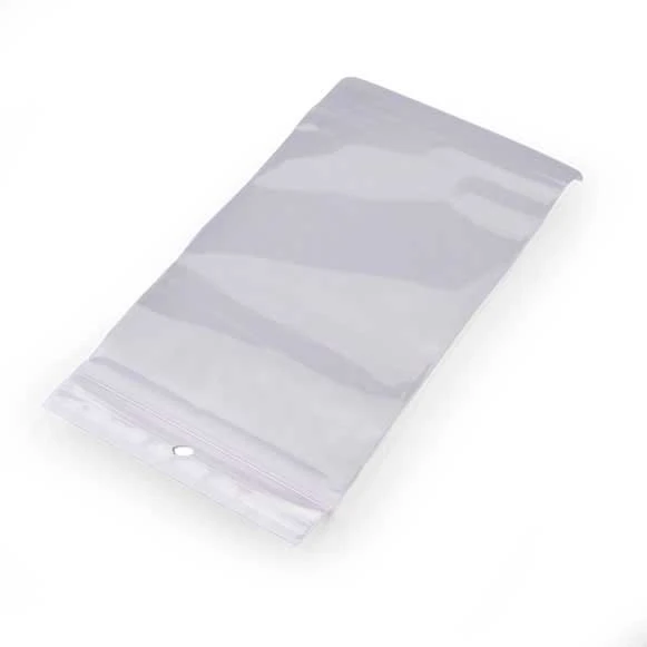3 x 5 Hang Hole Zipper Locking 2 Mil  Polypropylene Bags