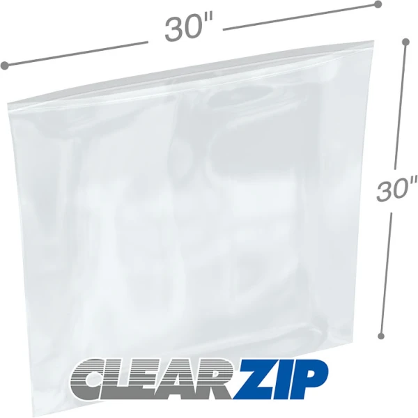 30 x 30 .006 Clearzip Lock Bags