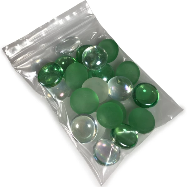 Pack of 100 Mini Ziplock Clear Baggies 1.25 inches x 1.25 Inches -SmokeDay