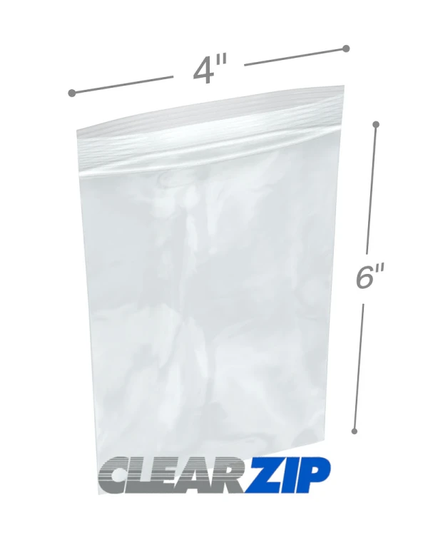 4x6 6Mil Zipper Locking Bags