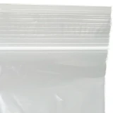 Offset Lip and Zip Closure of 4 x 4 Clearzip Locking Top Bags 2 Mil