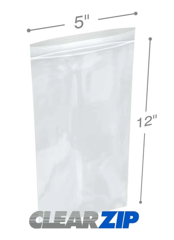 5 x 12 .006 Clearzip Lock Bags