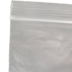 250 Pack Clear Poly Reclosable Dual Zip Sandwich Bags 10.56 x 11 /w Write on Block